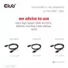 Adapter club 3d Mini DisplayPort 1.4 to HDMI 8K60Hz M/F, Mini DisplayPort pistik