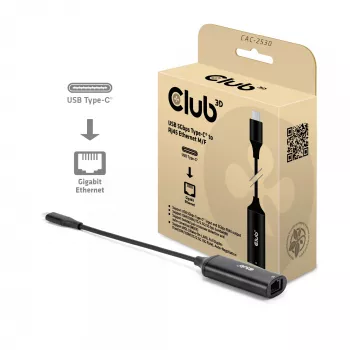 Club 3D CAC-2530 USB-C kuni RJ45 Ethernet adapter