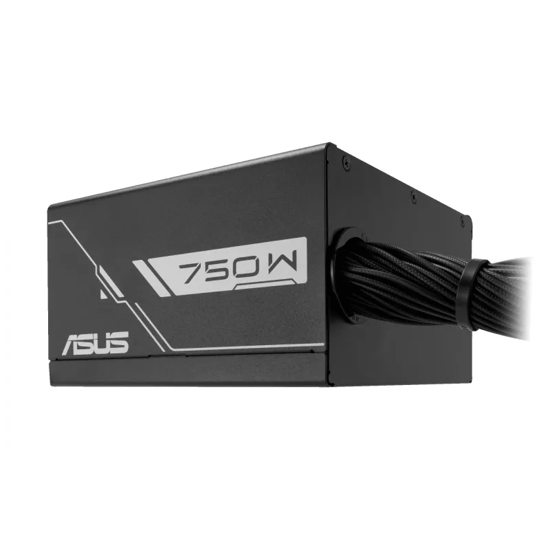 ATX toiteplokk ASUS Prime‑750B‑Must 750 W, 80 PLUS Bronze, 135 mm ventilaator, 20+4 pin, 3× PCIe 8-pin, mitte-modulaarne