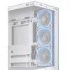 Arvuti korpus ASUS A31 Plus TG ARGB WHITE Midi Tower — ATX, karastatud klaas, ARGB, 3x120mm + 1x120mm ventilaatorid, 38 cm GPU, 165 mm CPU jahuti