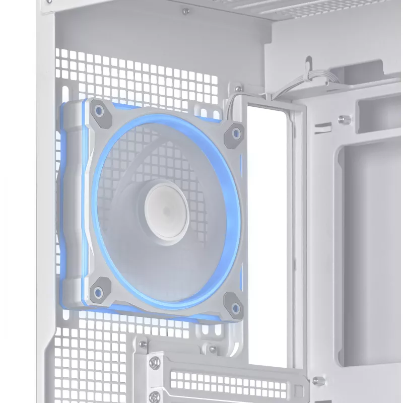 Arvuti korpus ASUS A31 Plus TG ARGB WHITE Midi Tower — ATX, karastatud klaas, ARGB, 3x120mm + 1x120mm ventilaatorid, 38 cm GPU, 165 mm CPU jahuti