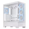 Arvuti korpus ASUS A31 Plus TG ARGB WHITE Midi Tower — ATX, karastatud klaas, ARGB, 3x120mm + 1x120mm ventilaatorid, 38 cm GPU, 165 mm CPU jahuti