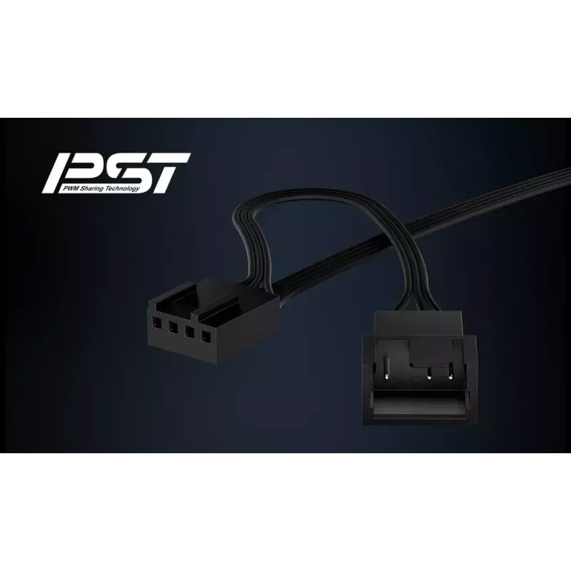 ARCTIC P9 PWM PST CO (must) – 92 mm PWM-ventilaator pidevaks tööks