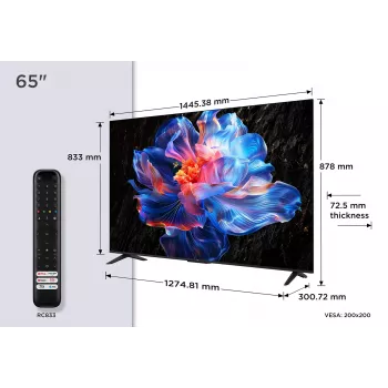 TCL V6C 65V6C teler 165,1 cm (65 tolli) 4K Ultra HD Smart TV Wi-Fi Metallic 280 cd/m²