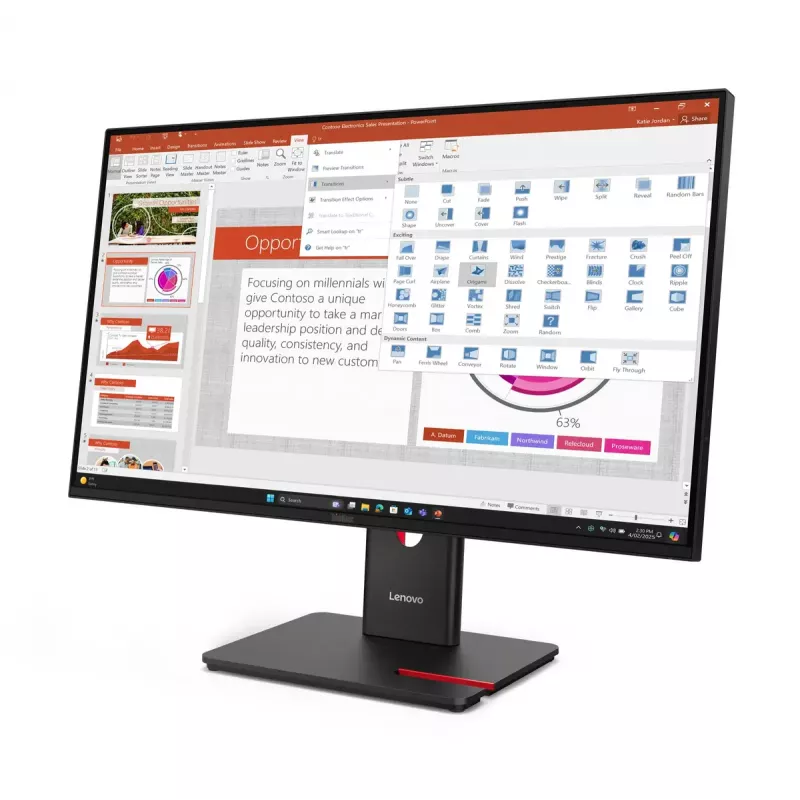 Monitor Lenovo ThinkVision T27-40 27 tolli LED Full HD 1920 x 1080