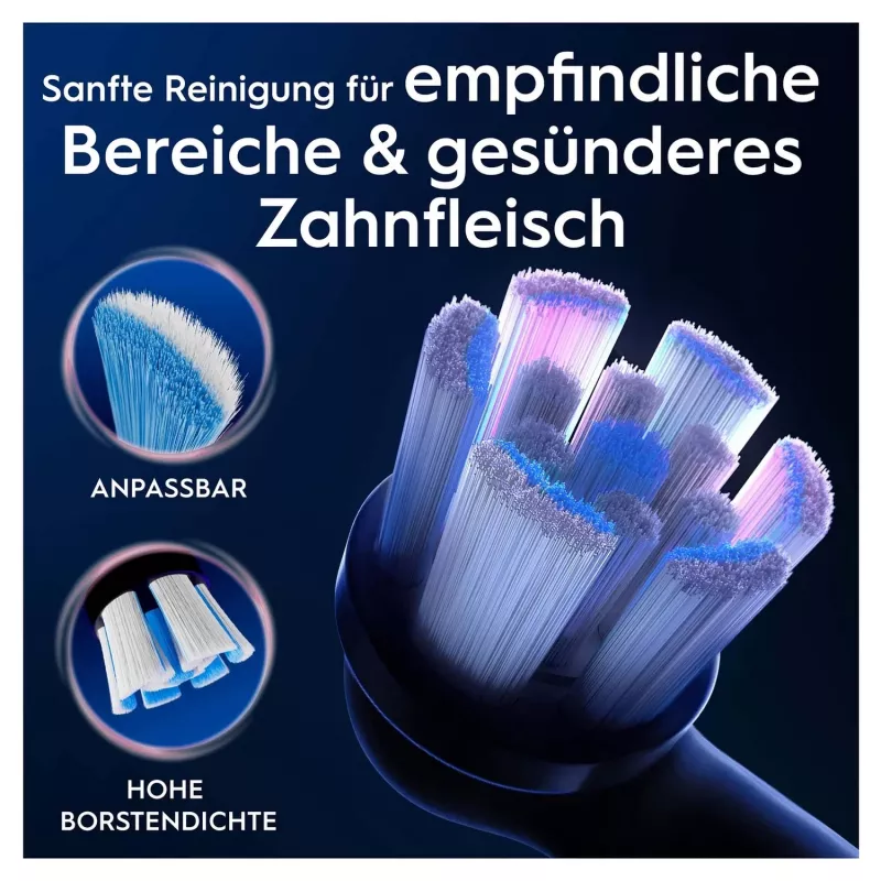 Oral-B 194631 hambaharja otsik 4 tk must