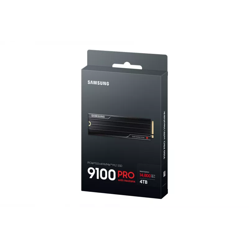 Samsung 9100 PRO Heatsink PCIe® 5.0 NVMe™ M.2 SSD - 4 TB, 4 TB, M.2, 14800 MB/s