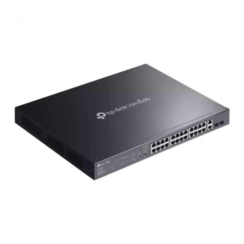TP-Link Omada ES228GMP võrgulüliti Hallatav L2 Gigabit Ethernet (10/100/1000) Võimsus over Ethernet (PoE) Must