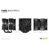 be quiet! Pure Rock Pro 3 Must protsessori õhujahuti 12 cm 1 tk