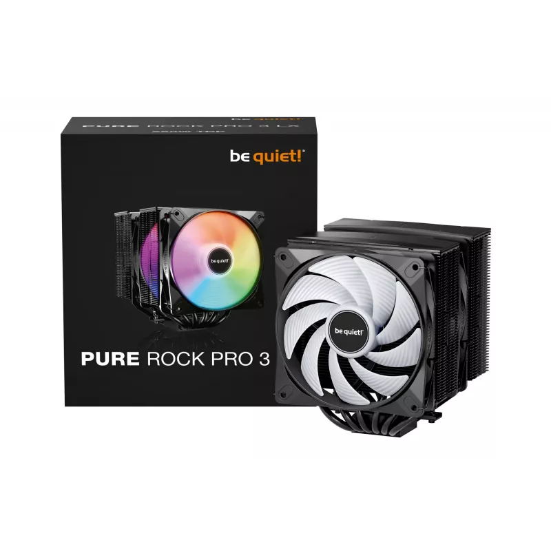 be quiet! Pure Rock Pro 3 LX Must protsessori õhujahuti 12 cm 1 tk