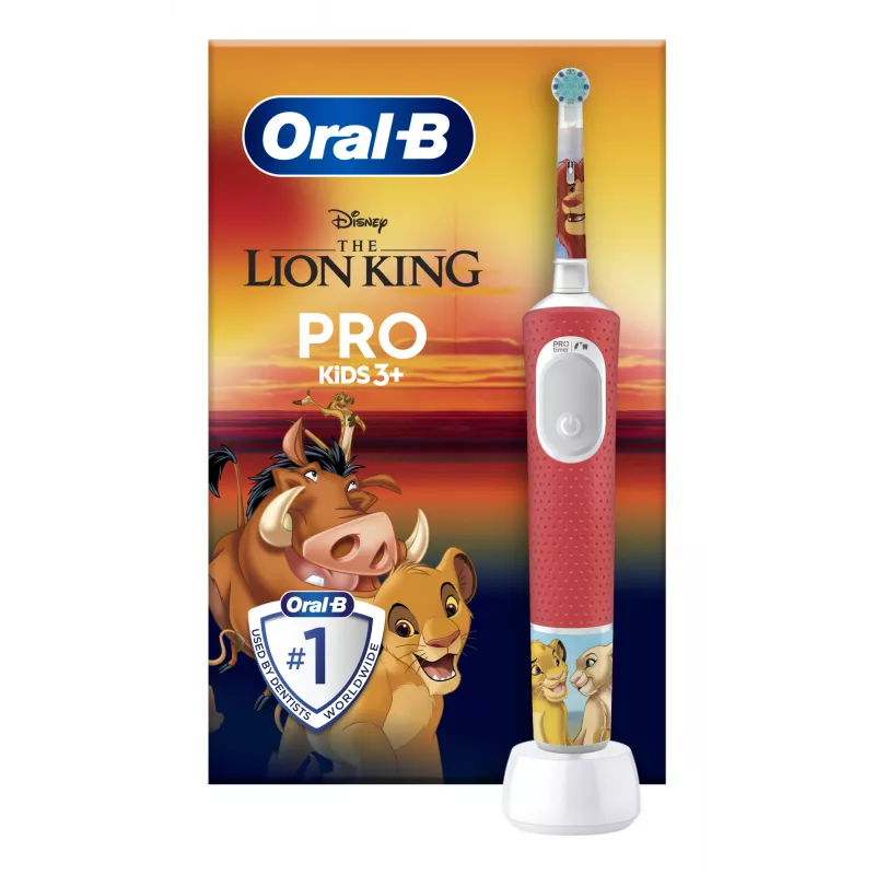 Oral-B Kids VITALITYPROLIONK elektriline hambahari lapsele pöörlev-ostsilleeriv hambahari mitmevärviline