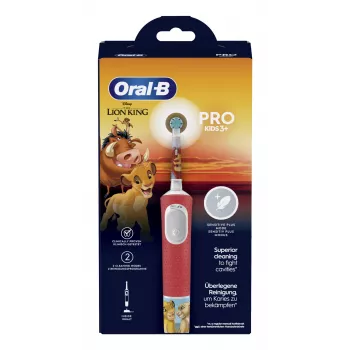 Oral-B Kids VITALITYPROLIONK elektriline hambahari lapsele pöörlev-ostsilleeriv hambahari mitmevärviline
