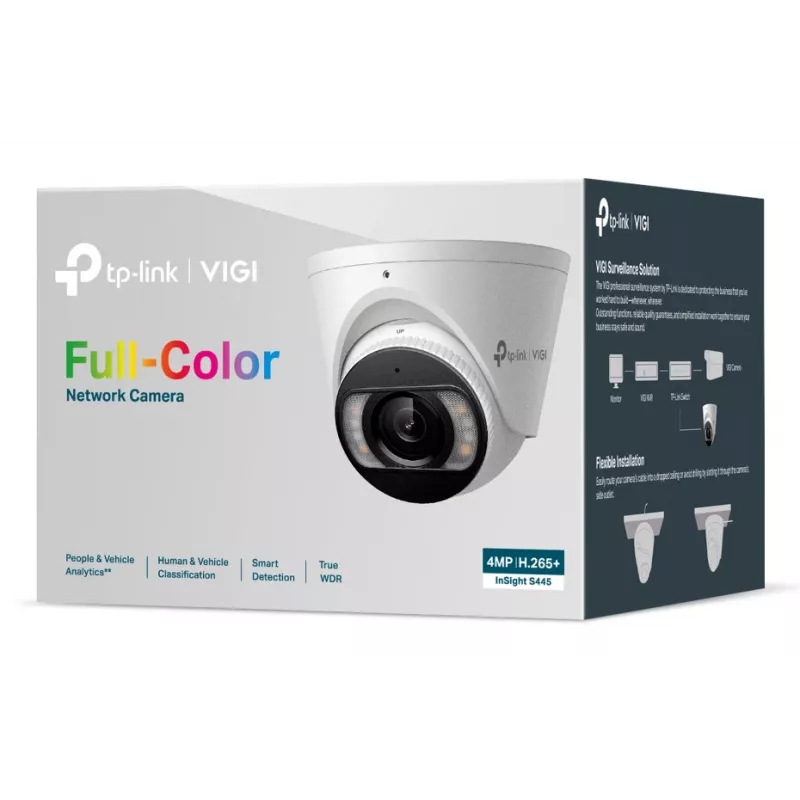 TP-Link INSIGHT S445 Turret IP turvakaamera välitingimustesse 2688 x 1520 pikslit lagi