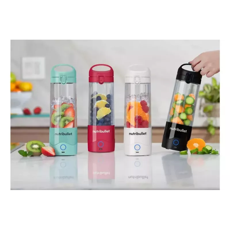 Kaasaskantav blender NUTRIBULLET Portable 0.475 L — lilla, 2000 mAh aku, Tritan kann