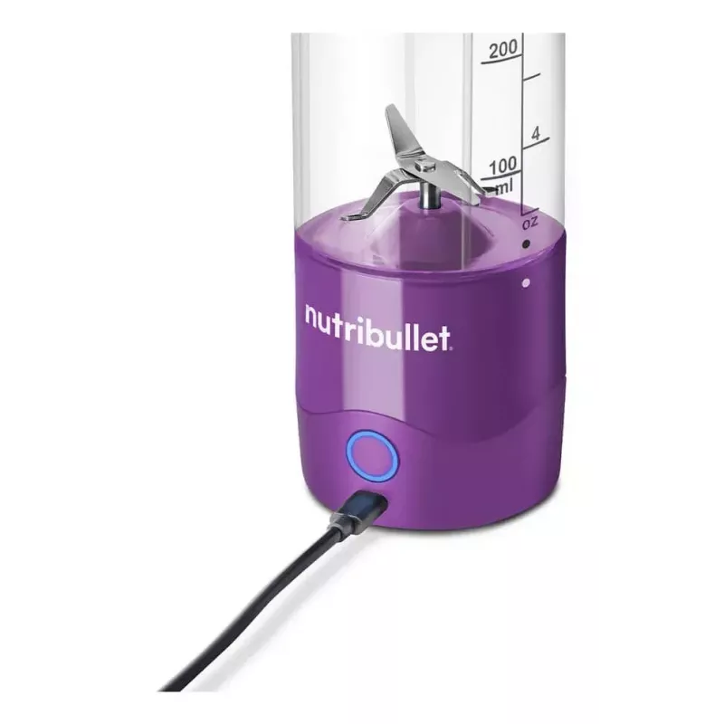 Kaasaskantav blender NUTRIBULLET Portable 0.475 L — lilla, 2000 mAh aku, Tritan kann