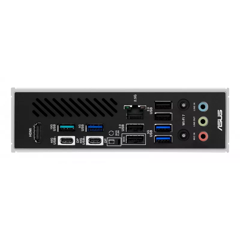 Emaplaat ASUS X870 MAX GAMING WIFI7 ATX — AMD X870, Socket AM5, DDR5, 4 DIMM, 256 GB, Wi‑Fi 7, Bluetooth 5.4, 3 M.2, 2x USB4 Gen3x2