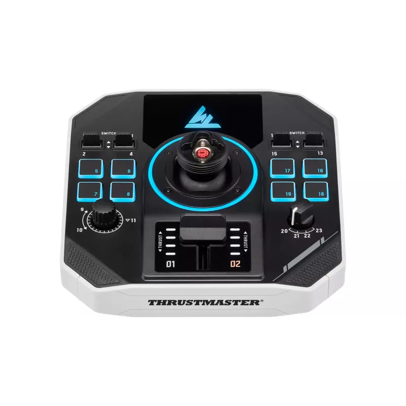 Thrustmaster Sol-R 1 must, valge USB-lennukang analoog-/digitaalne PC