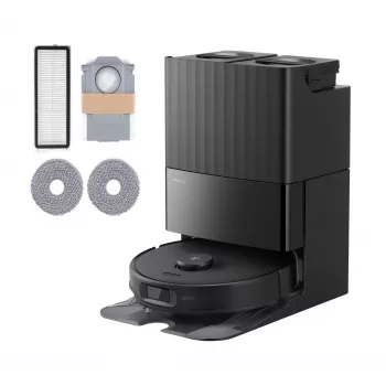 Roborock Qrevo Edge 5V1 robot-tolmuimeja — kotita, 0,325 L tolmumahuti, 2,7 L alus, Li‑Ion 5200 mAh, 190 min tööaeg, 60,4 dB, must