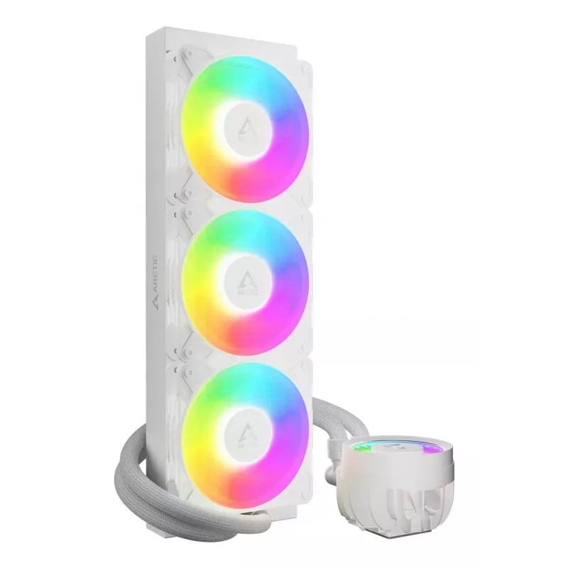 ARCTIC Liquid Freezer III Pro 360 A-RGB (Valge) - Mitmekülgselt ühilduv all-in-one protsessori vesijahuti A-RGB-ga