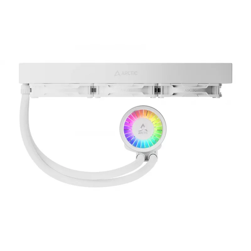 ARCTIC Liquid Freezer III Pro 360 A-RGB (Valge) - Mitmekülgselt ühilduv all-in-one protsessori vesijahuti A-RGB-ga