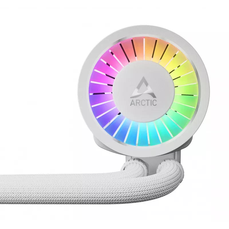 ARCTIC Liquid Freezer III Pro 360 A-RGB (Valge) - Mitmekülgselt ühilduv all-in-one protsessori vesijahuti A-RGB-ga