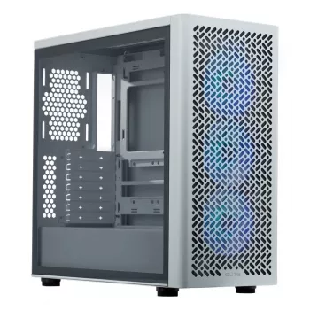 PC-korpus Cooler Master Elite 502 Midi Tower valge — ATX, 3x 120 mm ees, 120 mm taga, toiteplokk all, toetab 2.5 tolli/3.5 tolli kettaid