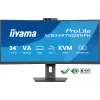 iiyama ProLite XCB3497WQSNPH-B1 arvutimonitor 86,4 cm (34 tolli) 3440 x 1440 pikslit UltraWide Quad HD LED must