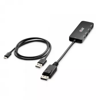 CLUB3D DisplayPort™ Triple HDMI™ 8K60Hz jaotur, DisplayPort, HDMI, 2.1b/1.4a, 13,5 Mbit/s, 120 Hz, 3840 x 2160, 7680 x 4320