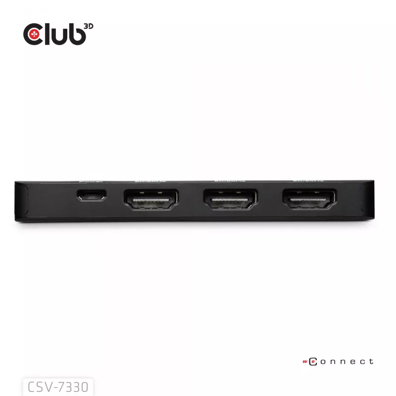 CLUB3D DisplayPort™ Triple HDMI™ 8K60Hz jaotur, DisplayPort, HDMI, 2.1b/1.4a, 13,5 Mbit/s, 120 Hz, 3840 x 2160, 7680 x 4320