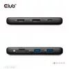 CLUB3D 8-1 kaasaskantav dokk USB Type-C® 10Gbps HDMI™ ja DisplayPort 8K30Hz PD max 100W