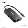 CLUB3D 8-1 kaasaskantav dokk USB Type-C® 10Gbps HDMI™ ja DisplayPort 8K30Hz PD max 100W