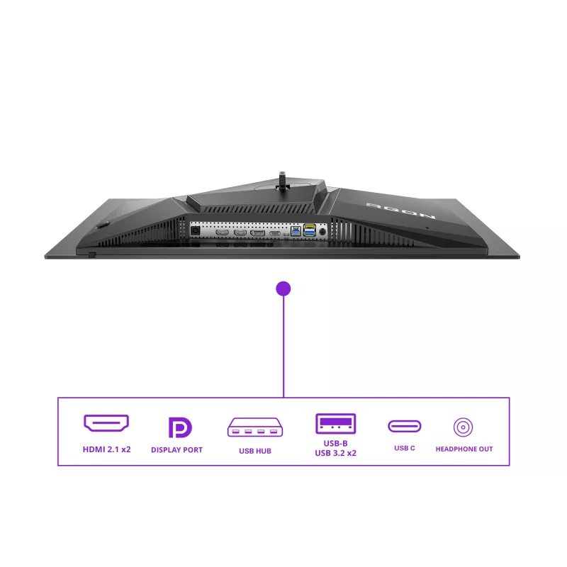 AOC G2 AG276UZD arvutimonitor 67,3 cm (26,5 tolli) 3840 x 2160 pikslit 4K Ultra HD OLED must