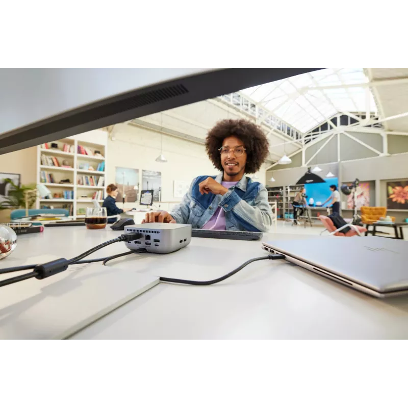 HP Thunderbolt 4 Ultra 180W G6 dokk, juhtmega, Thunderbolt 4, 180 W, 10,100,1000,2500 Mbit/s, hall, 8K Ultra HD
