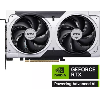 Videokaart MSI GeForce RTX 5060 Ti 8 GB GDDR7, PCIe 5.0, 4608 CUDA, 2602 MHz boost, 128-bit, 2 ventilaatorit, 180W