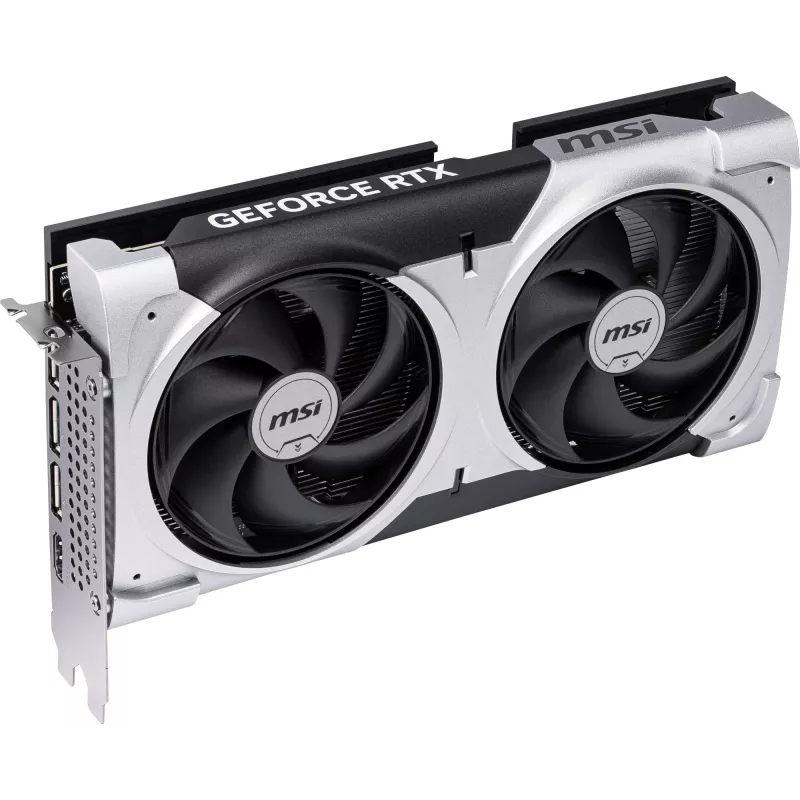 Videokaart MSI GeForce RTX 5060 Ti 8 GB GDDR7, PCIe 5.0, 4608 CUDA, 2602 MHz boost, 128-bit, 2 ventilaatorit, 180W