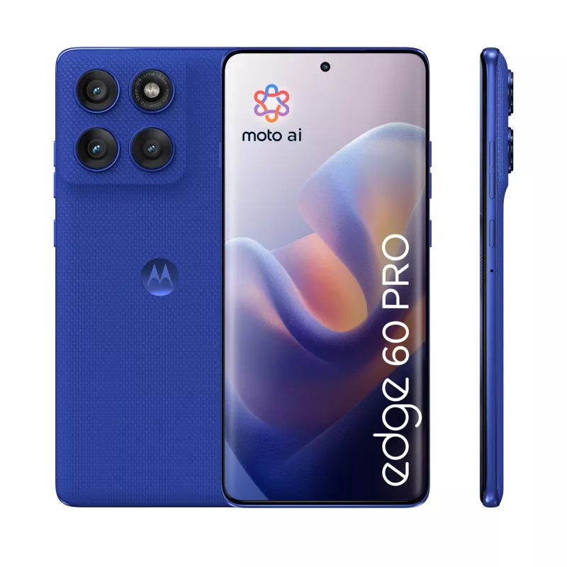 Motorola edge 60 pro 16.9 cm (6.67 tolli) Dual SIM Android 15 5G USB Type-C 12 GB 512 GB 6000 mAh Sinine
