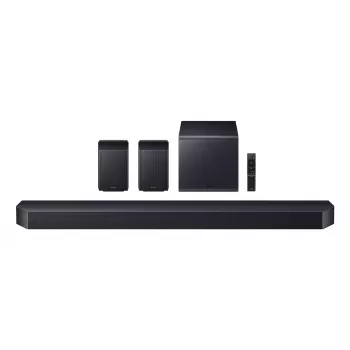 Soundbar Samsung HW-Q990F 11.1.4 kanalit, 756 W, must, juhtmeta subwoofer, HDMI, Wi‑Fi