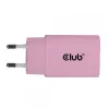 CLUB3D 2-Pack USB C Charger 30 Watt Whit, Indoor, AC, Pink