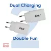 USB‑C laadija 2‑pack CLUB3D CAC-3020, koguvõimsus 30 W, valge