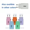 USB‑C laadija 2‑pack CLUB3D CAC-3020, koguvõimsus 30 W, valge