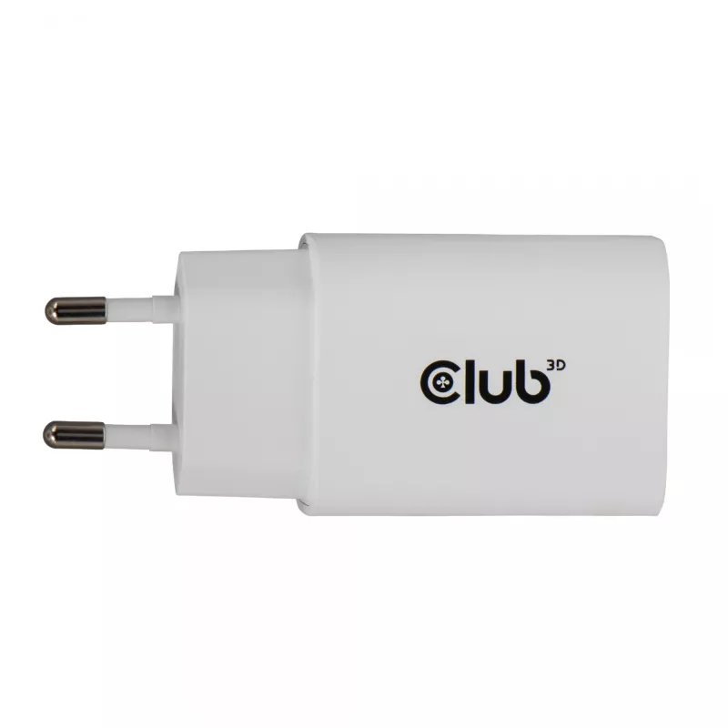 USB‑C laadija 2‑pack CLUB3D CAC-3020, koguvõimsus 30 W, valge