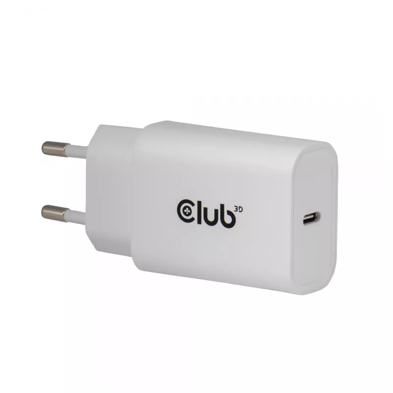 USB‑C laadija 2‑pack CLUB3D CAC-3020, koguvõimsus 30 W, valge
