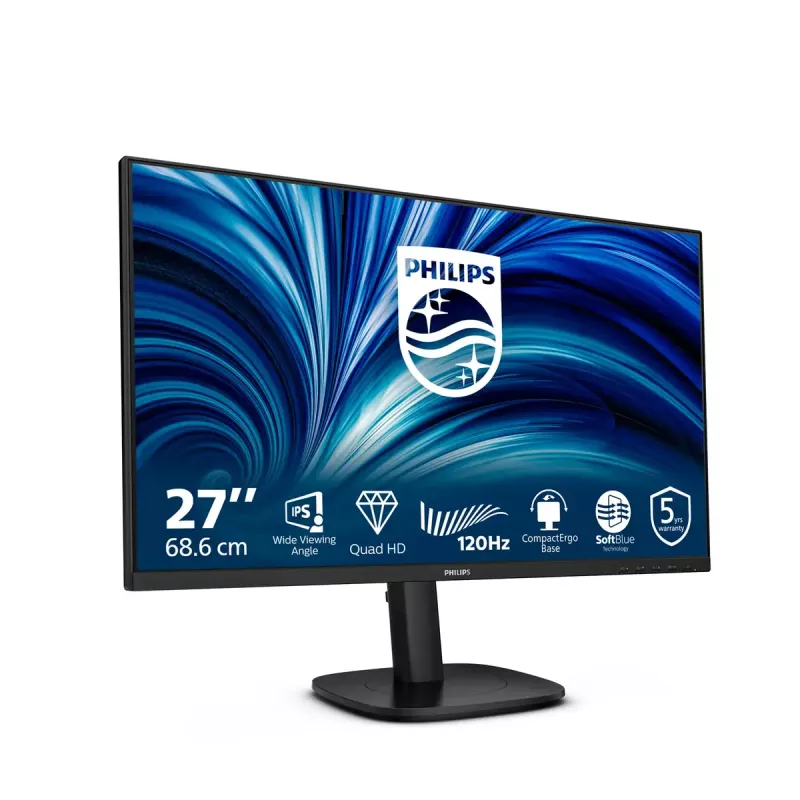 Philips 27B2N3500J/00 arvutimonitor 68,6 cm (27 tolli) 2560 x 1440 pikslit 2K LCD must