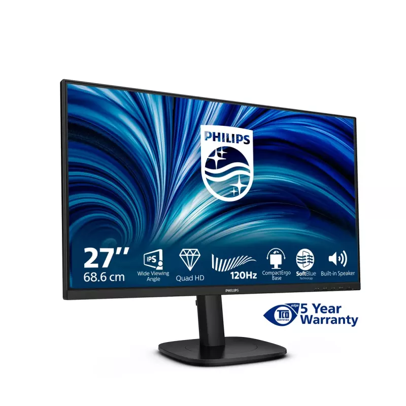 Philips 27B2N3500J/00 arvutimonitor 68,6 cm (27 tolli) 2560 x 1440 pikslit 2K LCD must