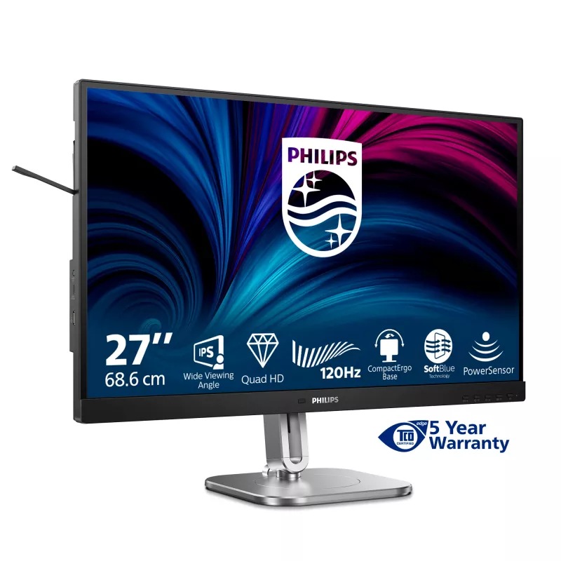 Philips 4000 seeria 27B2N4500/00 arvutimonitor 68,6 cm (27 tolli) 2560 x 1440 pikslit Quad HD LCD Hall