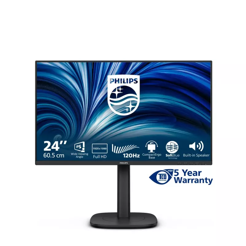 Philips 3000 seeria 24B2N3200J/00 arvutimonitor 60,5 cm (23,8 tolli) 1920 x 1080 pikslit Full HD LCD must