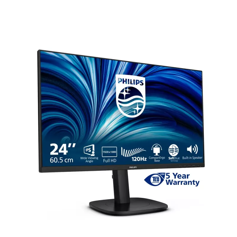 Philips 3000 seeria 24B2N3200J/00 arvutimonitor 60,5 cm (23,8 tolli) 1920 x 1080 pikslit Full HD LCD must