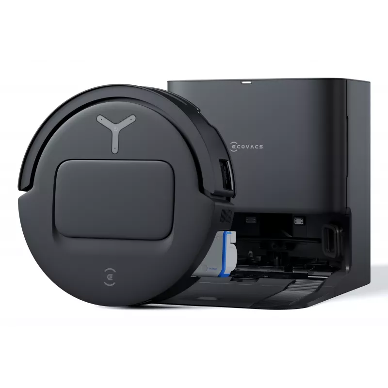 Robottolmuimeja Ecovacs Deebot T80 Omni — kotita 3 L tolm, 0,11 L vesi, 6400 mAh, 297 min tööaeg, must