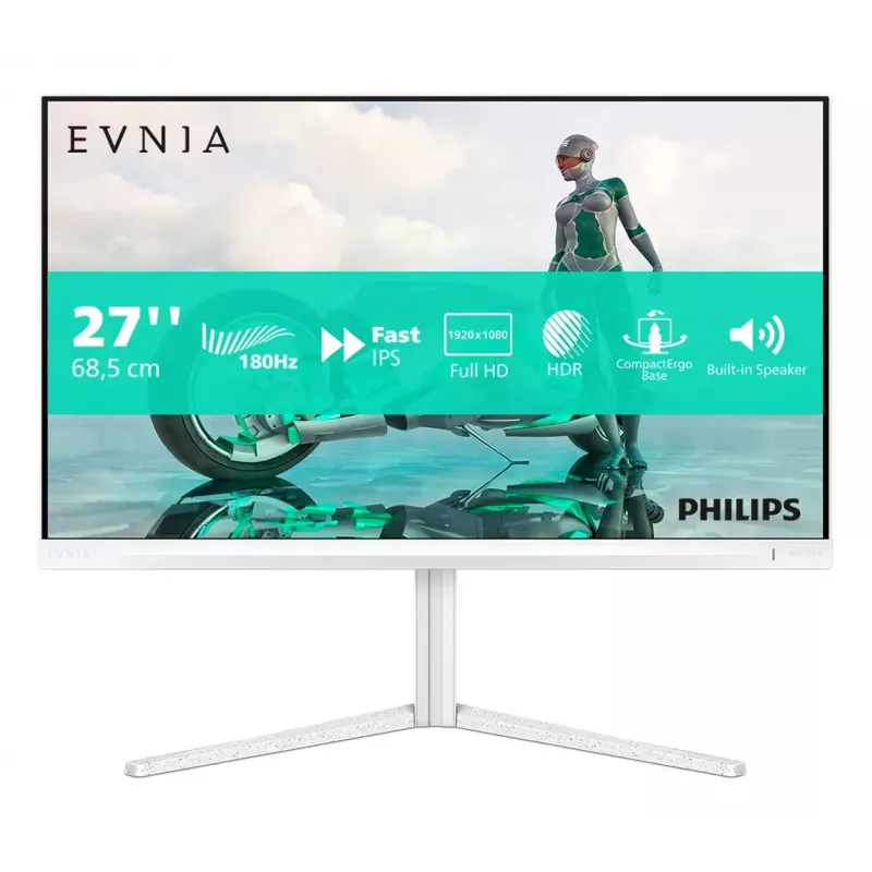 Philips Evnia 27M2N3201A/00 arvutimonitor 68,6 cm (27 tolli) 1920 x 1080 pikslit Full HD LCD Valge