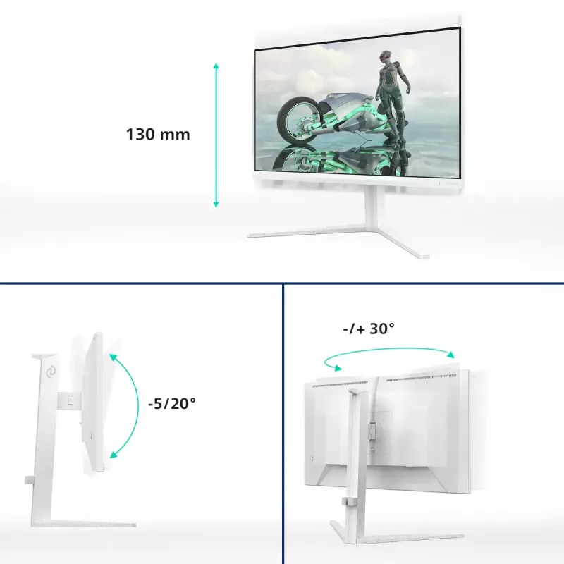 Philips Evnia 27M2N3201A/00 arvutimonitor 68,6 cm (27 tolli) 1920 x 1080 pikslit Full HD LCD Valge